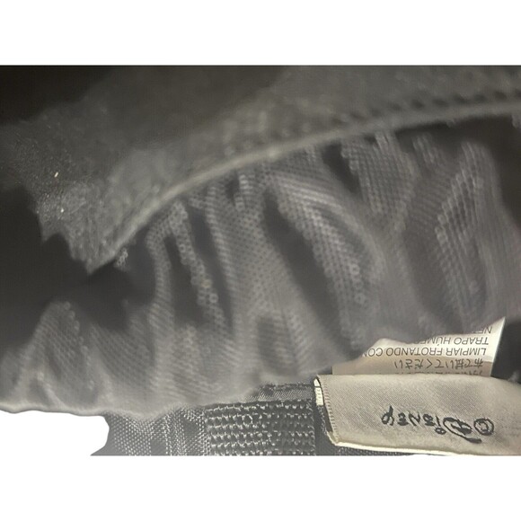 Walt Disney World Vintage Where Magic Lives Drawstring Black Backpack Cinch Bag - Picture 13 of 16